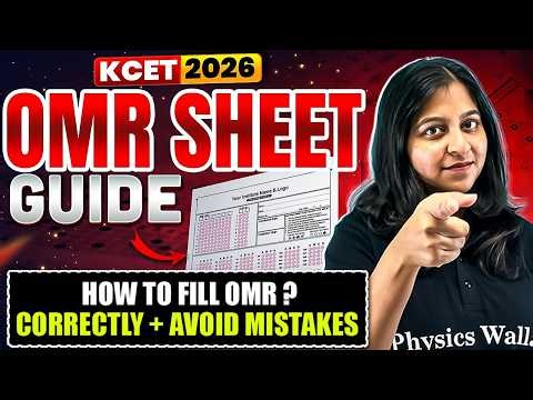 How to Fill OMR Sheet in KCET 2026? 💯 | Avoid These Mistakes ❌ | Full Demo 🔥 #kcet2026