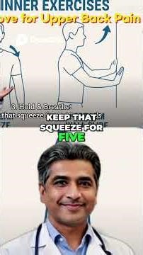 Shoulder Blade Squeeze Immediate Pain Relief Exercise