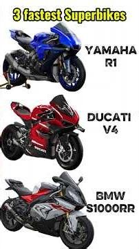 The 3 fastest Superbikes Ever built? Yamaha R1 vs Panigale V4s vs Bmw S1000rr. The absolute chaos !