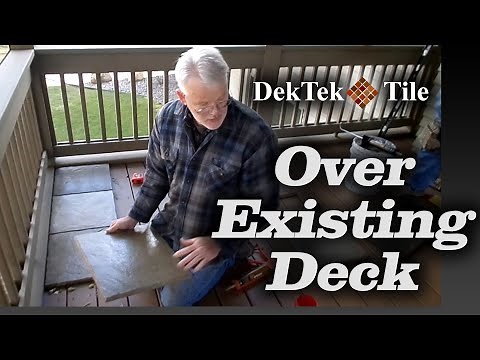How to Install DekTek Tile's Concrete Deck Tiles Over Existing Wood Decking