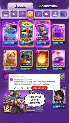 elixir golem battle healer deck 🤯 | clash royale | #shorts #clashroyale #viralvideo #ytshorts