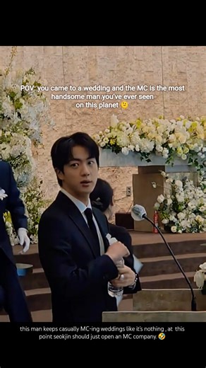 Jin as MC Spotted Again 🥰#jin #bts #btsarmy #btsshorts #kpop #jungkook #taehyung #jimin #rm #jhope