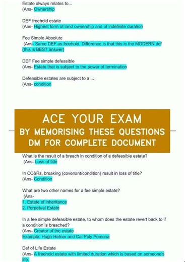 California Real Estate Principles Exam Questions With Answers Latest Update 2024 VERIFIED video