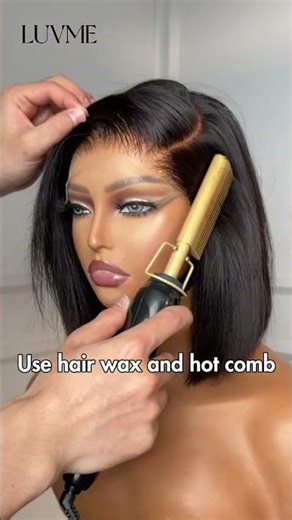 How to style your bob wig like a pro?👀Detailed tutorial💕 #luvmehair #shorts #hair #hairtutorial