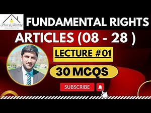 Fundamental Rights 8 to 28 With Explanation and Mcqs