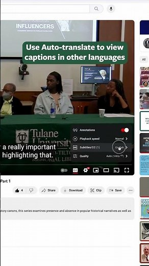 Using YouTube Captions, Auto-translate, and Transcripts #shorts