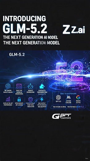 Introducing GLM-5.2 from Z.ai — The New Open AI Model Challenging #GLM52 #ZAI# OpenSourceAI #AINews