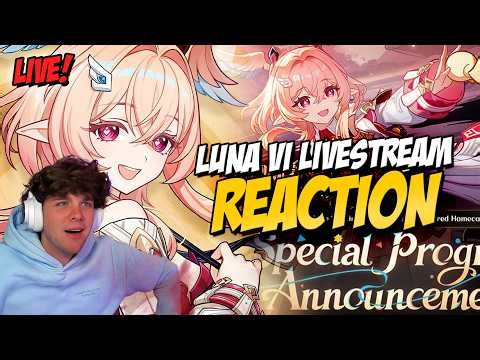 LUNA VI LIVESTREAM REACTION! 🔴 Genshin Impact Version "Luna VI" Special Program (6.5)