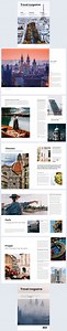 Modern Travel Magazine Design Template