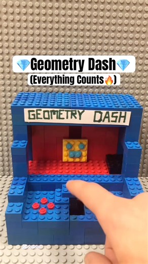 💎Lego Geometry Dash💎 (Everything Counts🔥) #shorts #lego #geometrydash #challenge