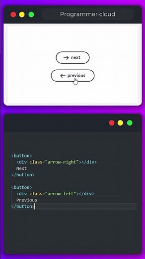 🎯 Create Cool Buttons With Arrow Animation in HTML CSS