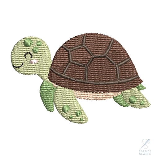 Turtle Embroidery Design | Baby Nursery Sea Life Machine Embroidery (instant Download) - Etsy
