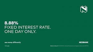 Get an exclusive 8,88% pa. fixed interest rate when you invest in a 12-month Electronic Fixed Deposit account. www.nedbank.co.za/blackfriday | Nedbank