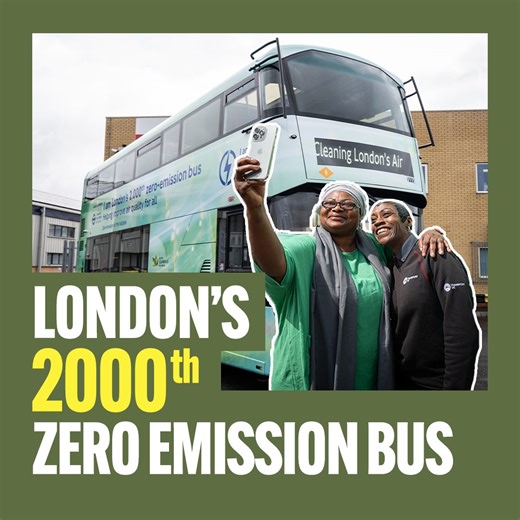 This isn’t just a bus—it’s London’s 2000th zero-emission bus. Every electric bus on our streets means cleaner air for our city, and we’re not stopping until the whole fleet is like this. Stick around to the end: Bus Auntie’s got something to say 👀 | Mayor of London