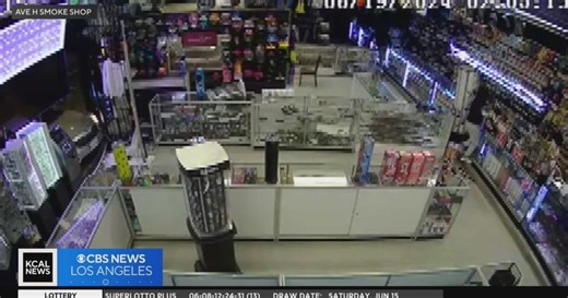 Deputies look for Lancaster smoke shop burglars who smashed car through store