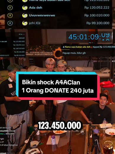 Replying to @syammmm020 Donate lagi 123juta, 1 orang yang sama member A4ACLAN nge freeze diem terkejut 😳 #marapthon #aaaclan #ybrap #foryoupage #marapthonseason3