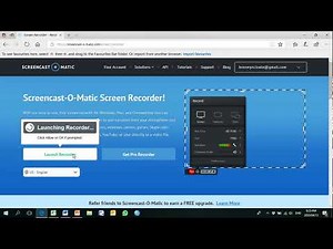 Making screencasts using screencast o matic