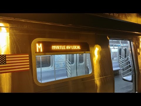 BMT Myrtle Av Line| R179 (M) Train Ride From Myrtle-Wyckoff Avenue to Hewes Street