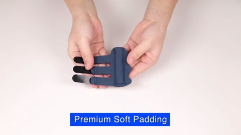 Trigger Finger Splint, Finger Splints for Straightening & Trigger Finger & Broken Fingers,Finger Brace Fits Index - Middle - Ring Finger, Blue, 4 pcs