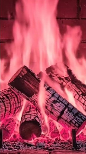 Pink Fire Sounds for Sleep 🌸🔥 | Cozy Crackling Fireplace Ambience
