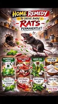 Stop Rats Without Killing – 4 Easy Home Remedies!🤫🐀#RatHomeRemedy #shorts