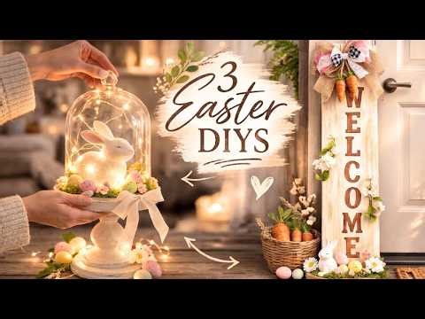 I Can’t Believe These Are DOLLAR TREE DIYs! 😱 | 3 High-End Easter Decor Ideas