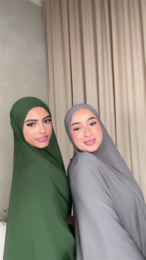 Premium jersey khimar abaya sets in the shades Ash and Alpine dropping tomorrow @4pm (Monday 29th) 🩶🌲#khimarabaya #premiumjersey #abaya #hijabi #modestfashion