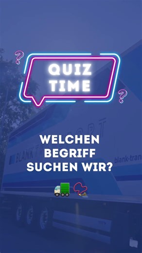 QUIZ TIME ⁉️ Welchen Begriff suchen wir? Die Emojis geben dir den Hinweis! #lkw #lkwfahrer