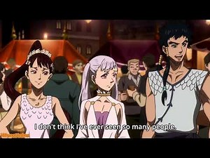 Black Clover Charlotte Roselei Star Festival Black Bulls and Vanessa drinking xD