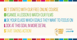 Who's taking part in the #worldslargestlesson this year?! The time to take action for The Global Goals starts NOW. Follow these steps to get started. Spread the word! Tag a teacher you think needs to join our growing community http://worldslargestlesson.globalgoals.org/ 👇👇👇 | The World's Largest Lesson