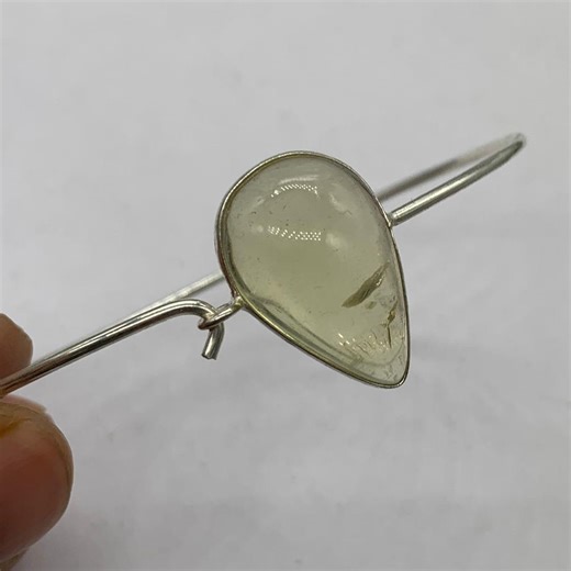 Lemon Quartz Bangle , Natural Lemon Quartz .925 Sterling Silver Bangle, Beautiful Bangle for Her , Bangle for Gift - Etsy