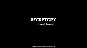 How to Pronounce "secretory"
