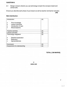 Lesson Design: Using Technology to Teach Plant and Animal Cells... | Filo