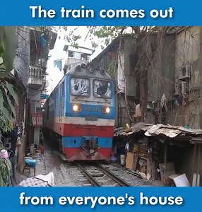3.7M views · 4.6K shares | Strange railway - The train comes out from everyone's house ( Train in Hanoi, Vietnam and Thailand) | Corporate Bytes | Facebook