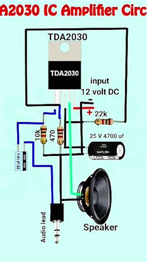 DIY Bluetooth Audio Project: Understanding the TDA2822M #circuit MP audio circuit diagram#