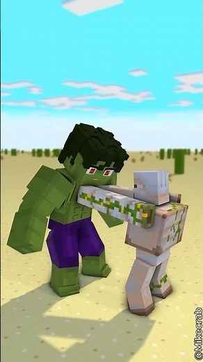 Minecraft Steve SHOCKED Hulk! 😱 Epic Transformation | THE GAMER 17 | #shorts #minecraft