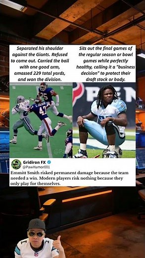 Emmitt Smith vs Modern NFL: The Alpha Mentality 🤯 #nfl #football #nflopa