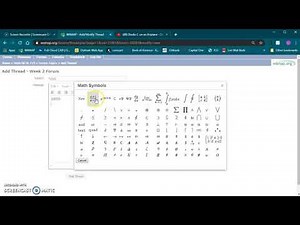Typing Math in WAMAP Forums