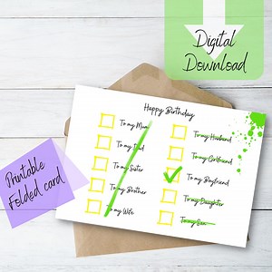 Boyfriend Birthday-card Download - Etsy