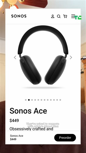 After years of fans asking, Sonos announced the Ace, its first-ever pair of headphones. At $449, the connected audio firm is targeting the premium market. | TechCrunch