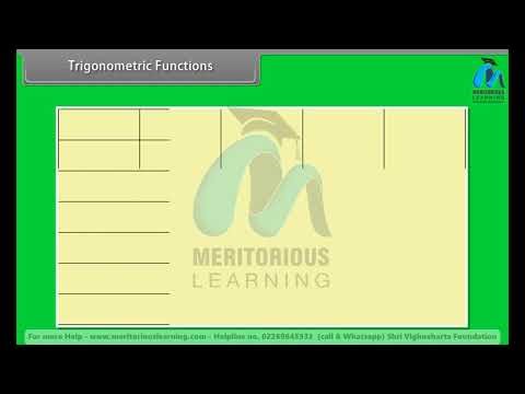CLASS 11TH | Maths | Trigonometric Functions | ENGLISH MEDIUM | #meritoriouslearning
