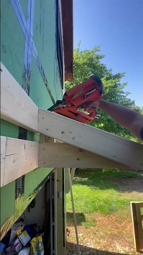 HOW TO BUILD A GARAGE PORTICO | FRAMING #shorts #construction #diy #tutorial