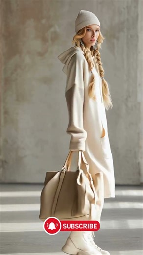 This sweatshirt dress perfectly captures the relaxed feel of autumn and winter! ✨#fashion #Dress