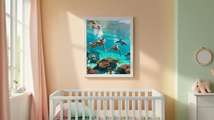 Minimalist Swimmers Ocean Print: Modern Summer Wall Art (digital Download - Etsy Australia