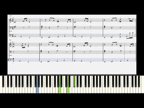 【ピアノ】C418 - Sweden（Minecraft）/ 練習用【譜面】