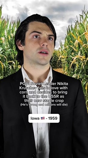 Khrushchev was willing to do almost anything to feed the people of the Soviet Union after decades of starvation under Joseph Stalin. So he turned West. And by the end, millions would die. You’ll never believe what happens next. In 1959, Soviet leader Nikita Khrushchev toured the United States hoping to study why American agriculture was so productive. What he kept seeing everywhere was corn. Endless fields across the Midwest, towering silos, cattle being fattened on it, entire rural economies bu