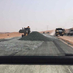 Durable Three-Way Geogrid - Long-Lasting, for Foundation Stability for Highways, Railways, Bridge Piers