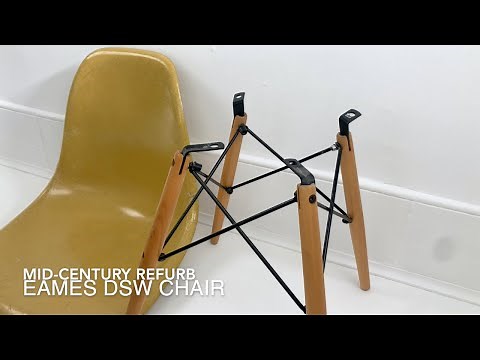 Mid-Century Refurb: Eames Herman Miller Fibreglass DSW Chair | Furniture Restoration