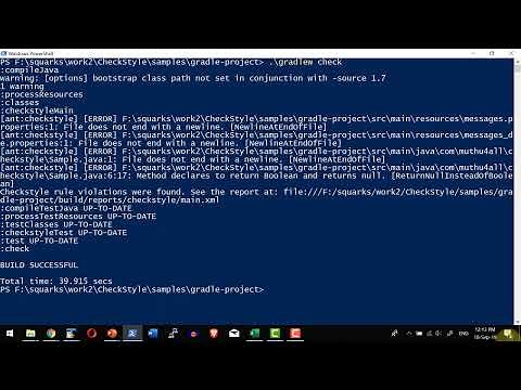 Checkstyle integration with Gradle