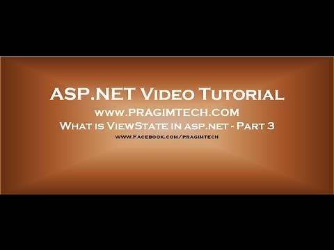 What is viewstate in asp.net - Part 3